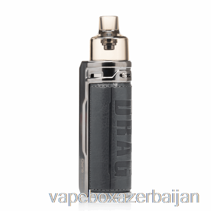 E-Juice Vape VOOPOO DRAG S 60W Pod Mod Kit Silver Dark Grey